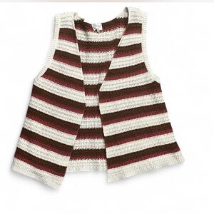Chic Striped Knit Vest